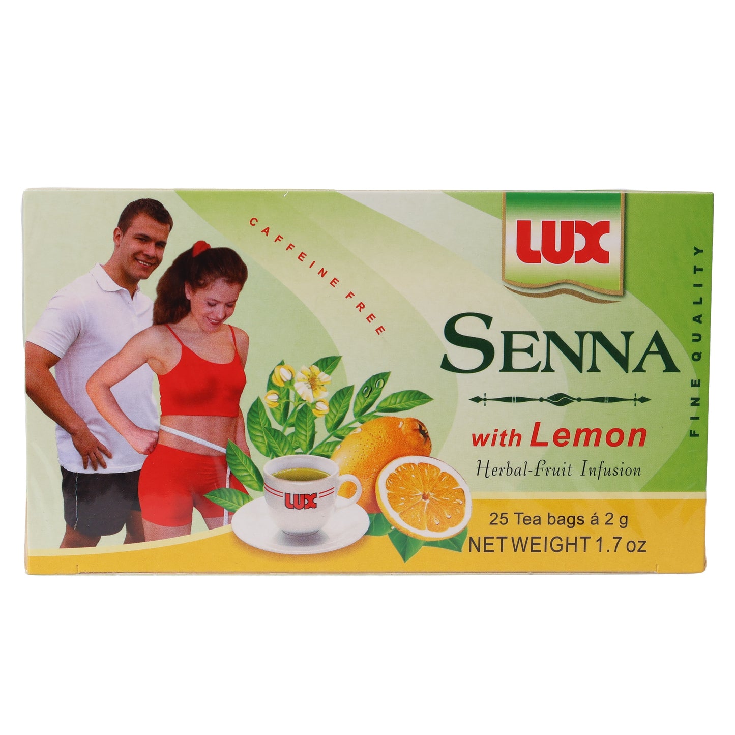 LUX Senna with Lemon Herbal-Fruit Infusion, 25 Tea Bags