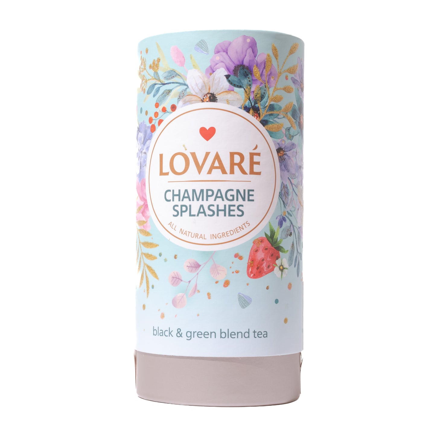 Lovare Champagne Splashes Black & Green Loose Leaf Tea, 2.82oz