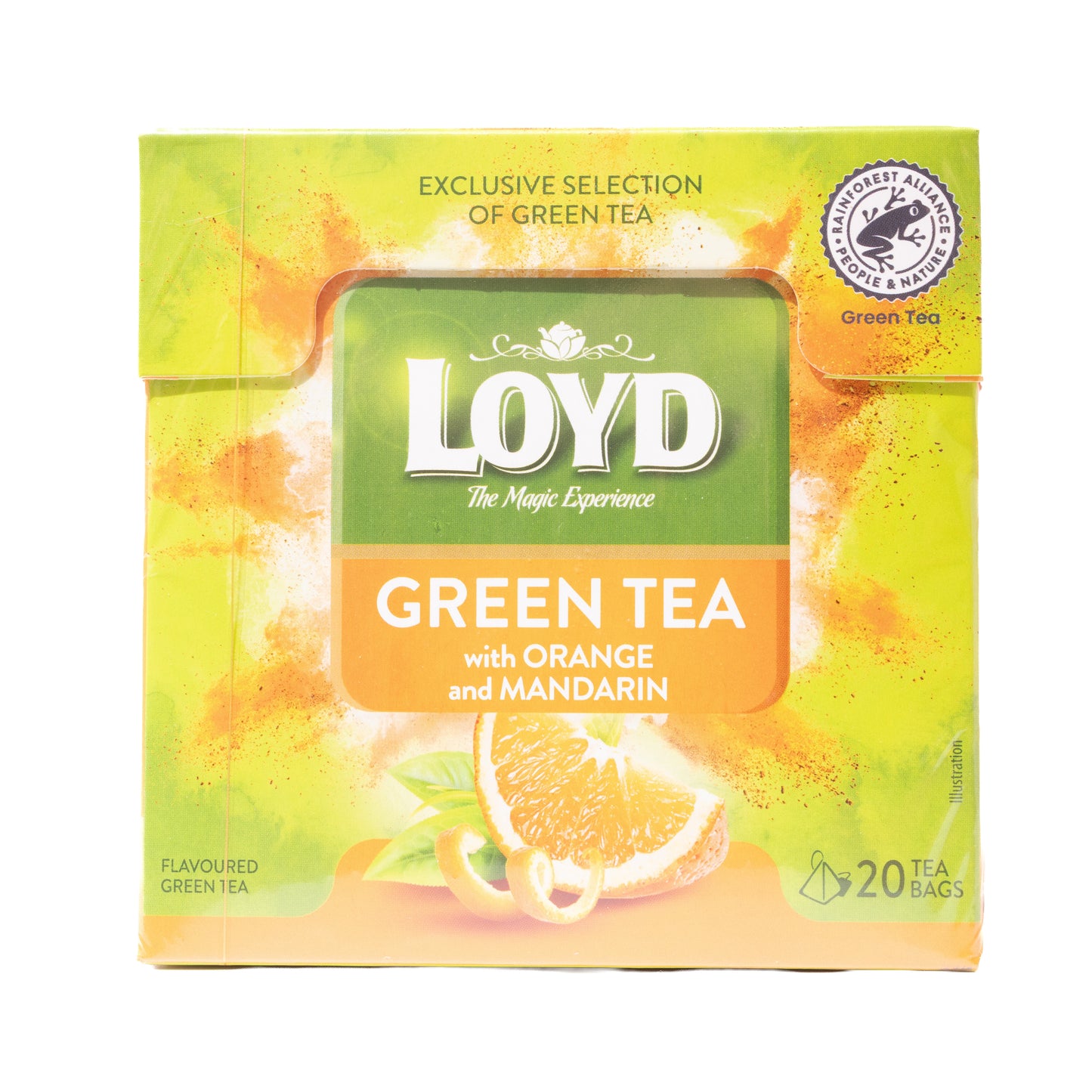 Loyd Green Tea with Orange and Mandarin, 20 Tea Bags