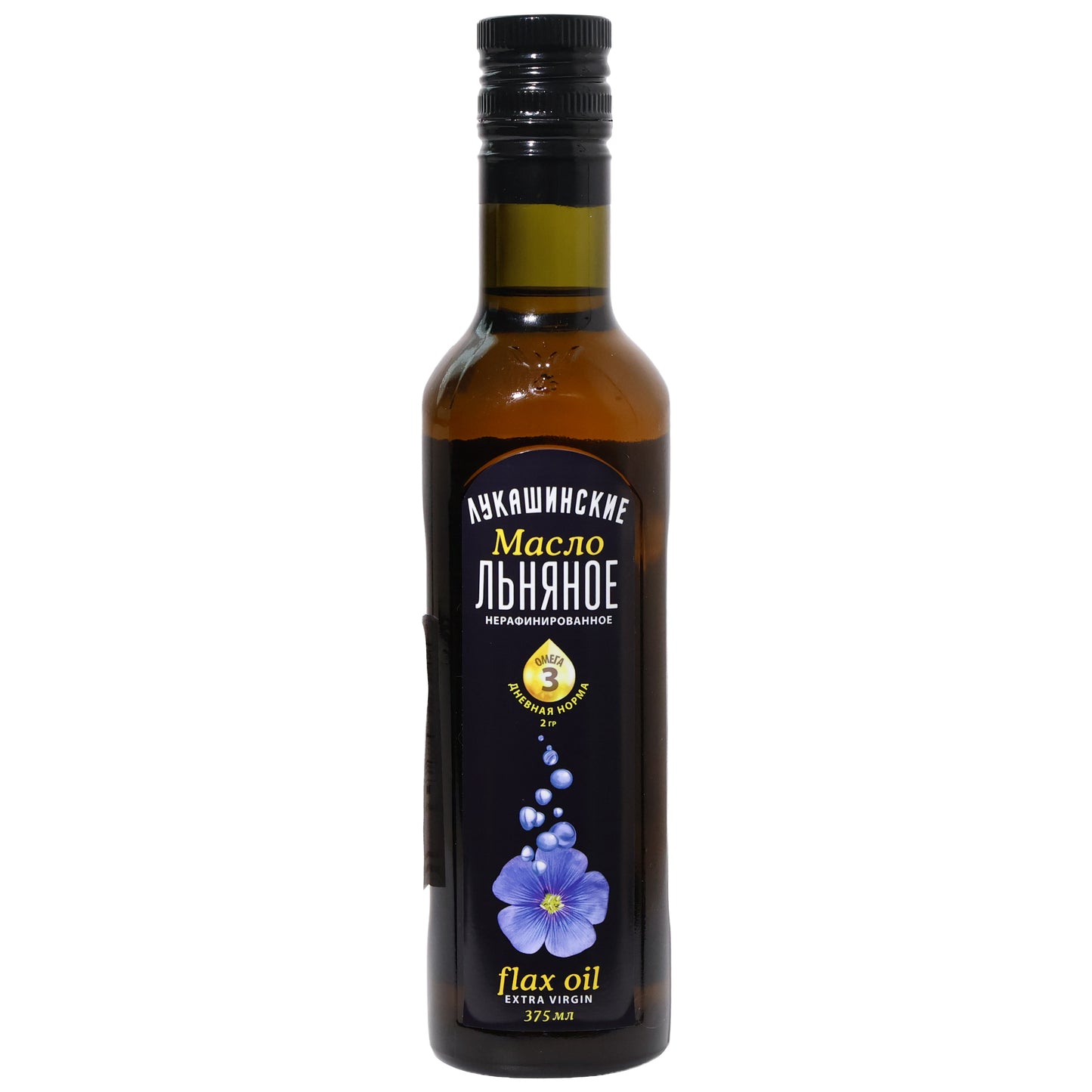 Lukashinskie Extra Virgin Unrefined Flaxseed Oil, 12.67 fl oz