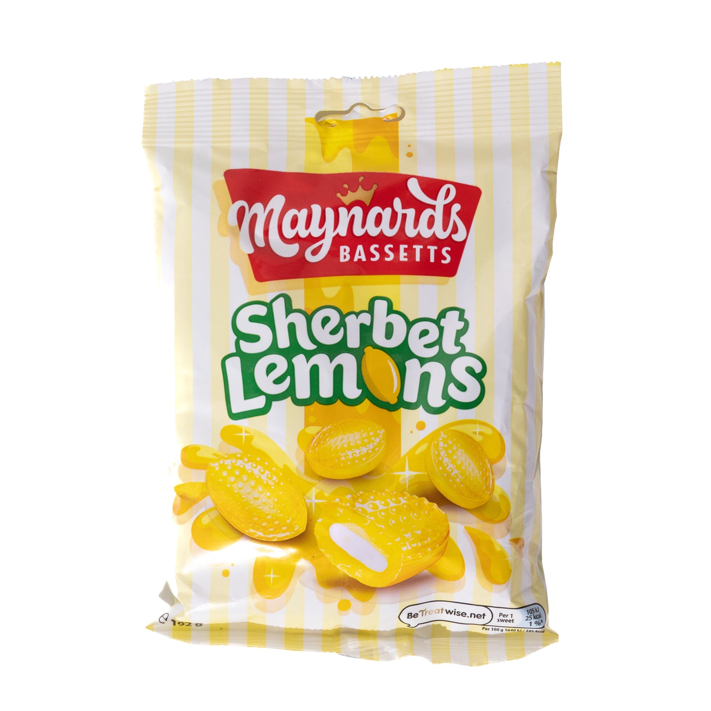 Maynards Bassetts Sherbet Lemons Lemon Sweets w/ Sherbet Centre, 6.77oz
