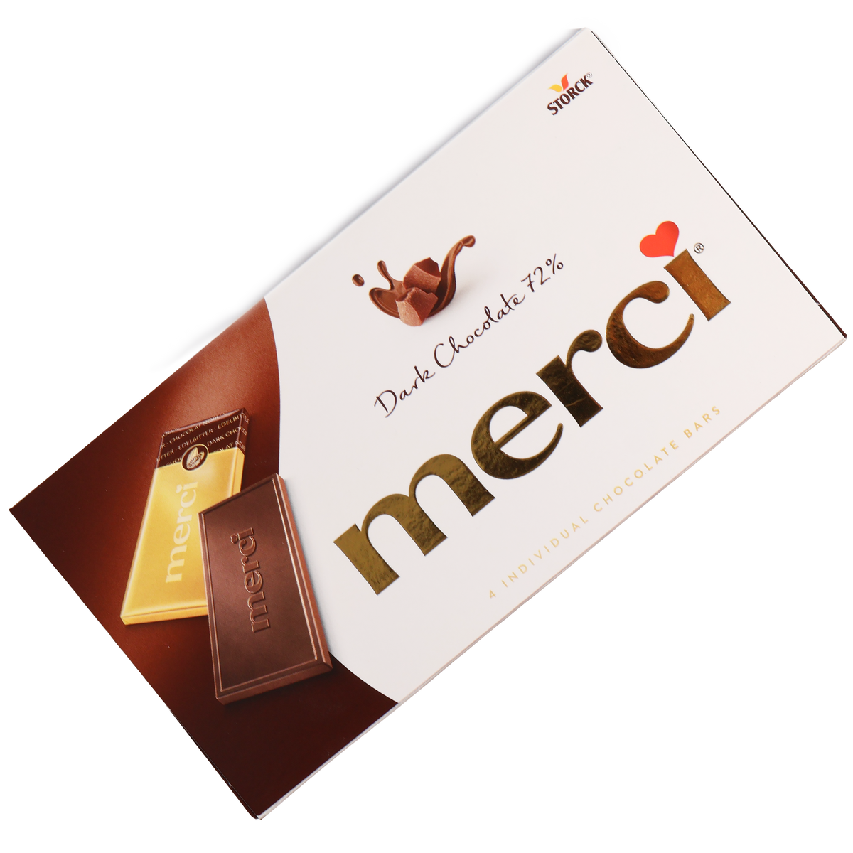 Merci Dark Chocolate 72% Bars, 3.5oz