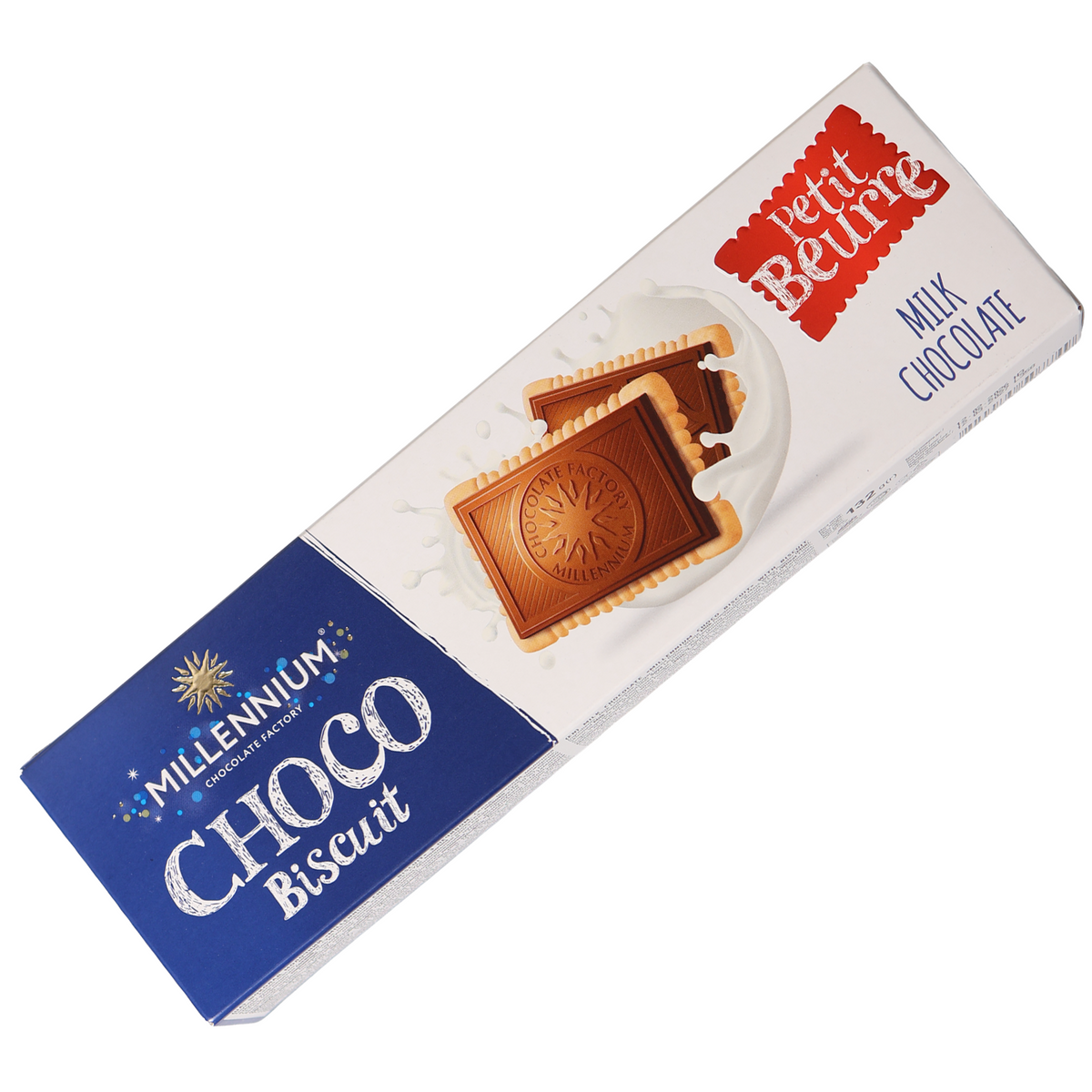 Millennium Choco Biscuit Petit Beurre Milk Chocolate Cookies, 4.66oz