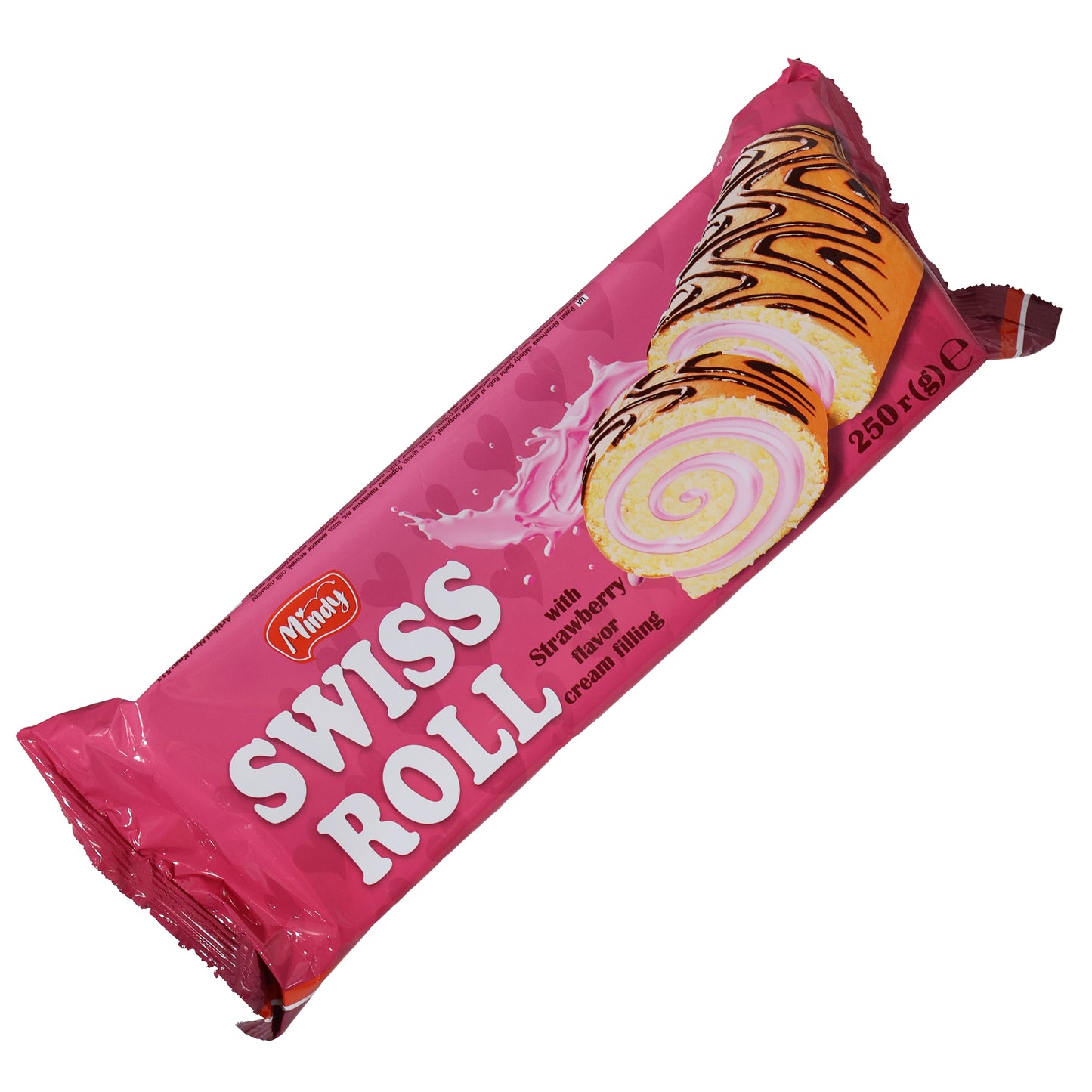 Mindy Swiss Roll Strawberry Flavor Cream Filling, 8.8oz