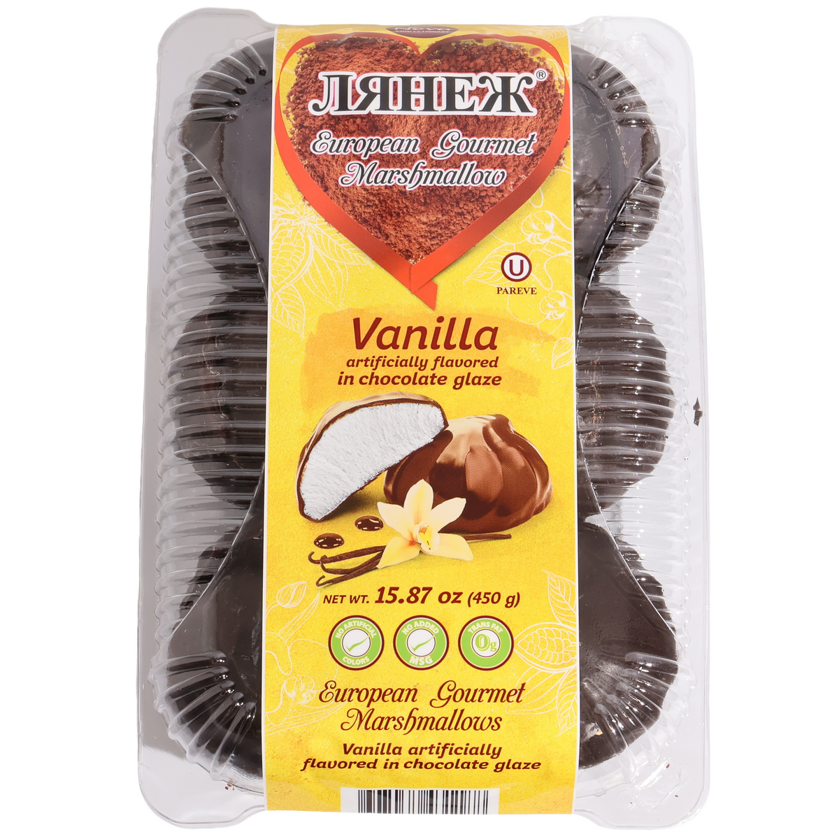 Neva Lyanezh Vanilla Marshmallow in Chocolate Glaze, 15.87oz