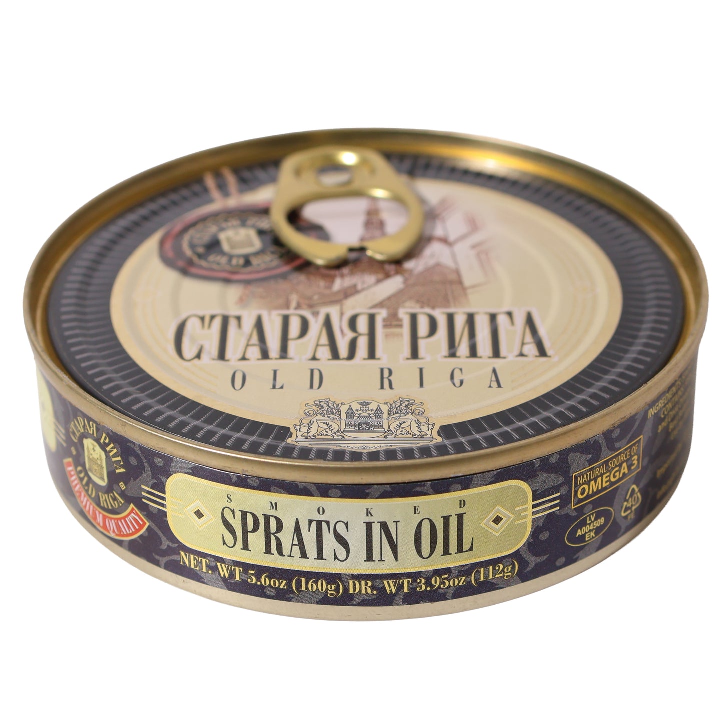 Old Riga Smoked Sprats in Oil, 5.6oz
