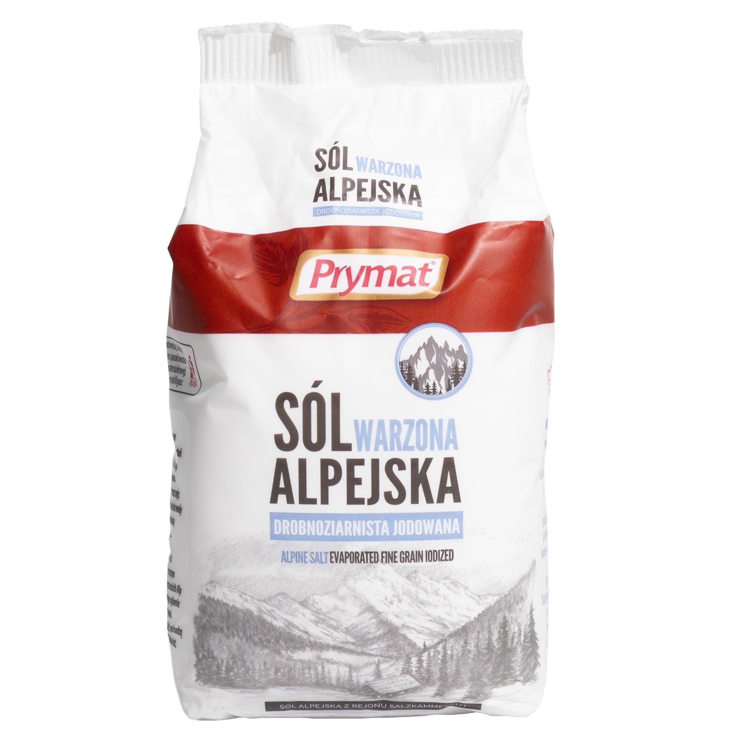 Prymat Fine Grain Iodized Alpine Salt, 35.27oz