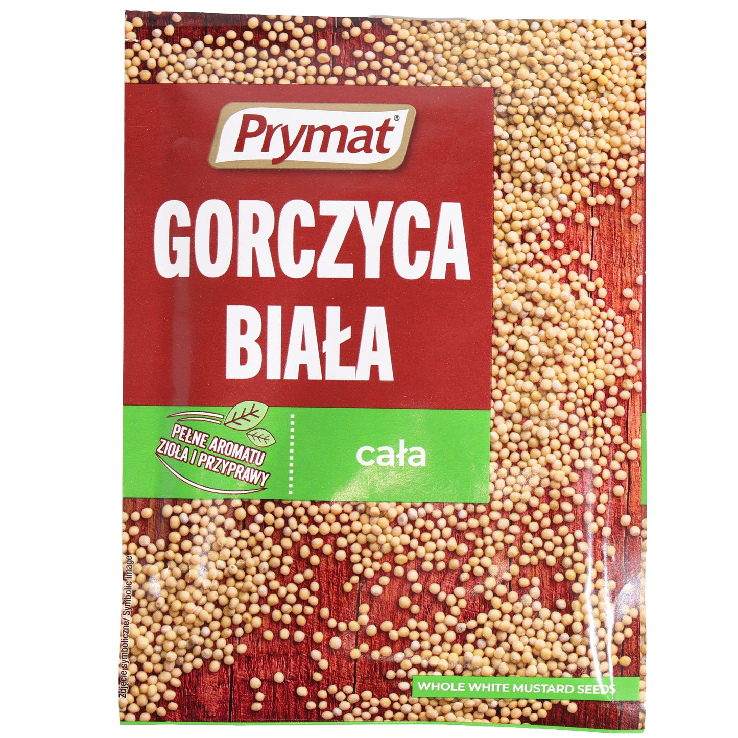 Prymat Whole White Mustard Seeds, 1.06 oz (30 g) — whole white mustard seeds with a mild, slightly pungent flavor, commonly used for pickling, preserving, spice blends, marinades, curries, and homemade mustard. A versatile pantry spice that adds texture and depth to a variety of savory dishes. Packaged in a convenient Prymat spice packet.