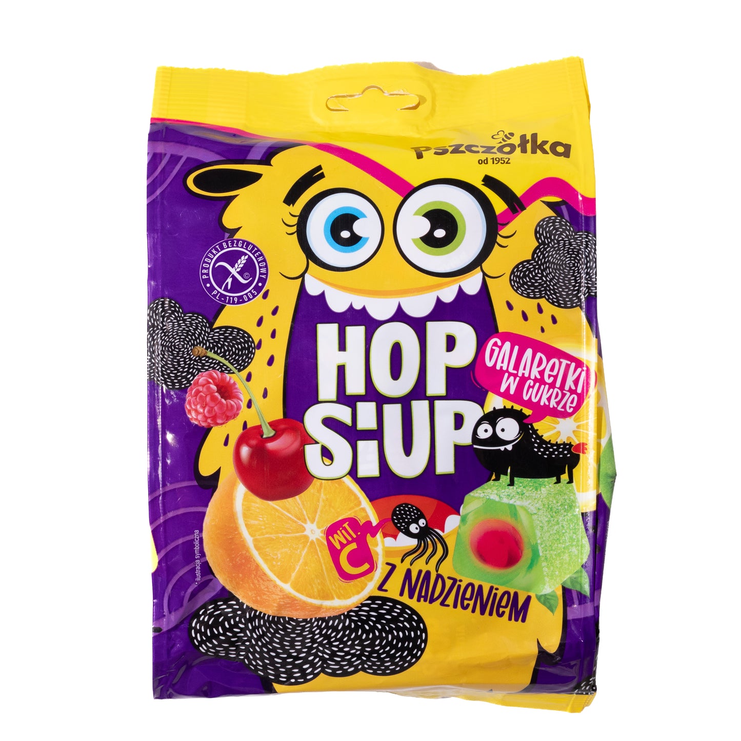 Pszczolka Filled Fruit Jellies in Sugar, 8.81oz