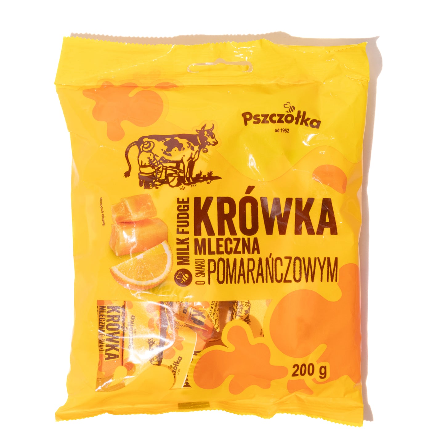 Pszczolka Krowka Mleczna Orange Milk Fudge, 7.05oz