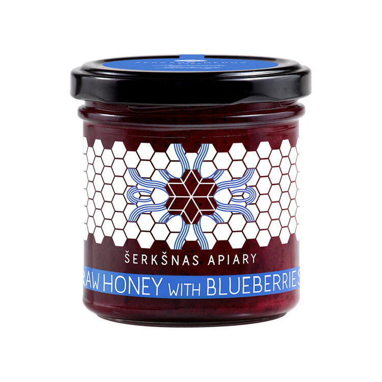 Raw Honey with Blueberries, 200g