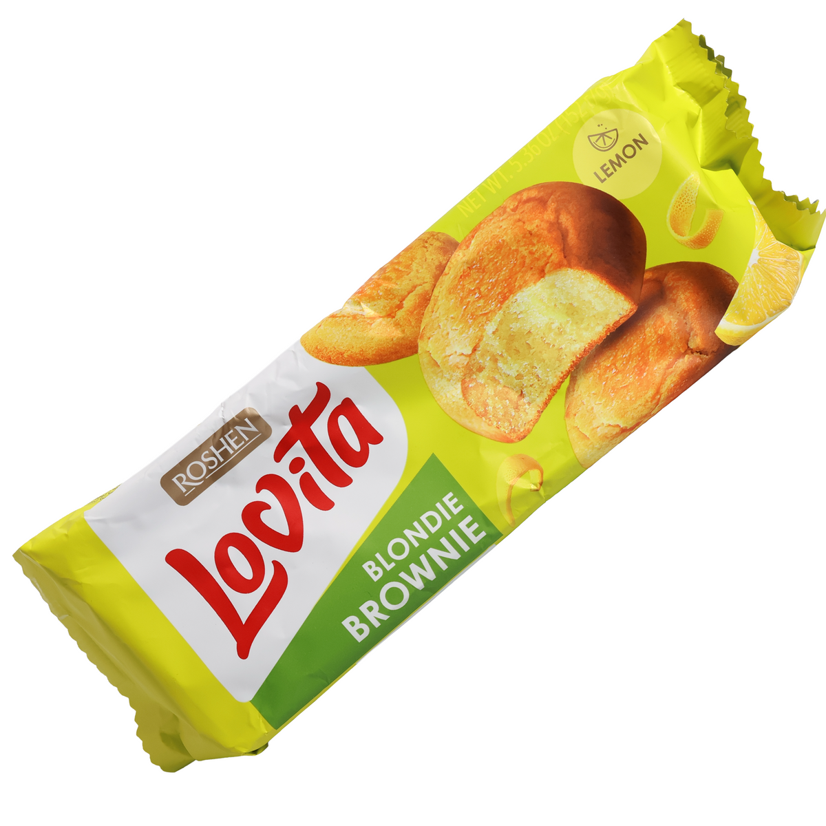 Roshen Lovita Blondie Brownie Lemon Cookies, 5.36oz