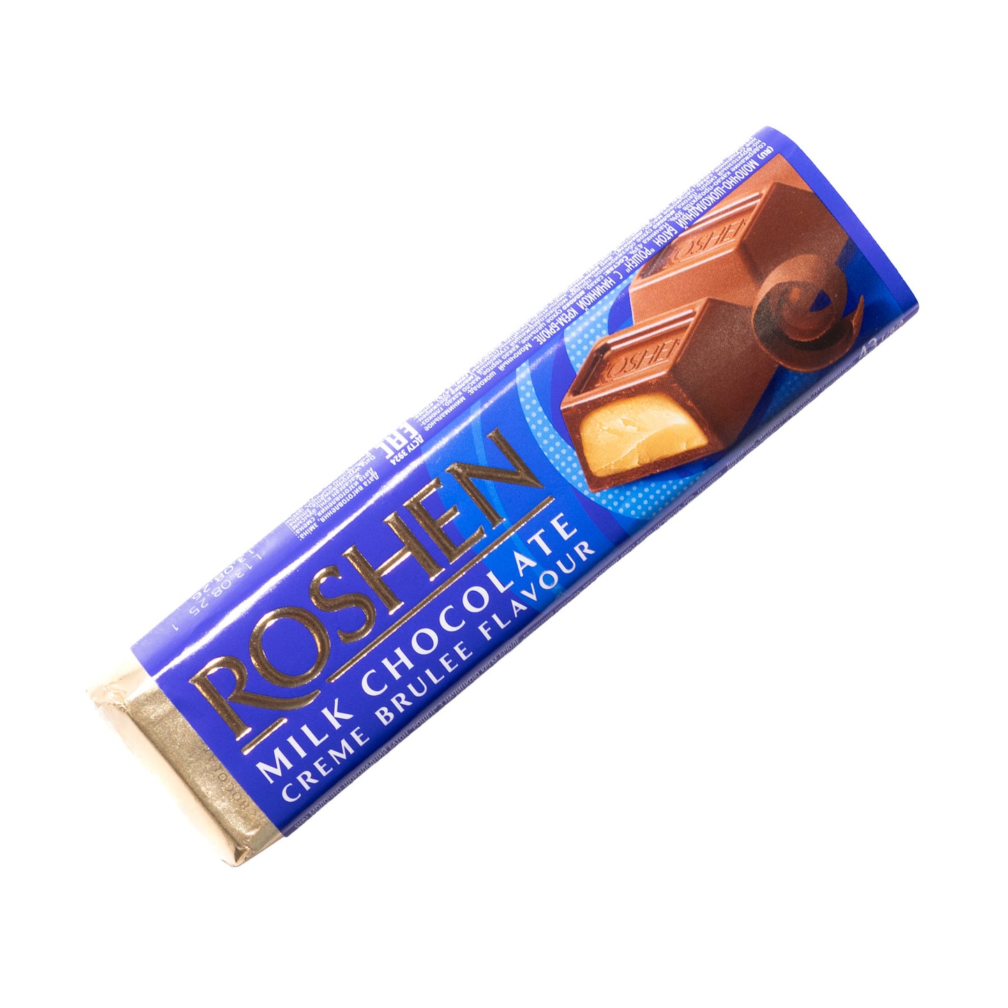 Roshen Milk Chocolate Creme Brulee Flavor Bar, 1.52oz