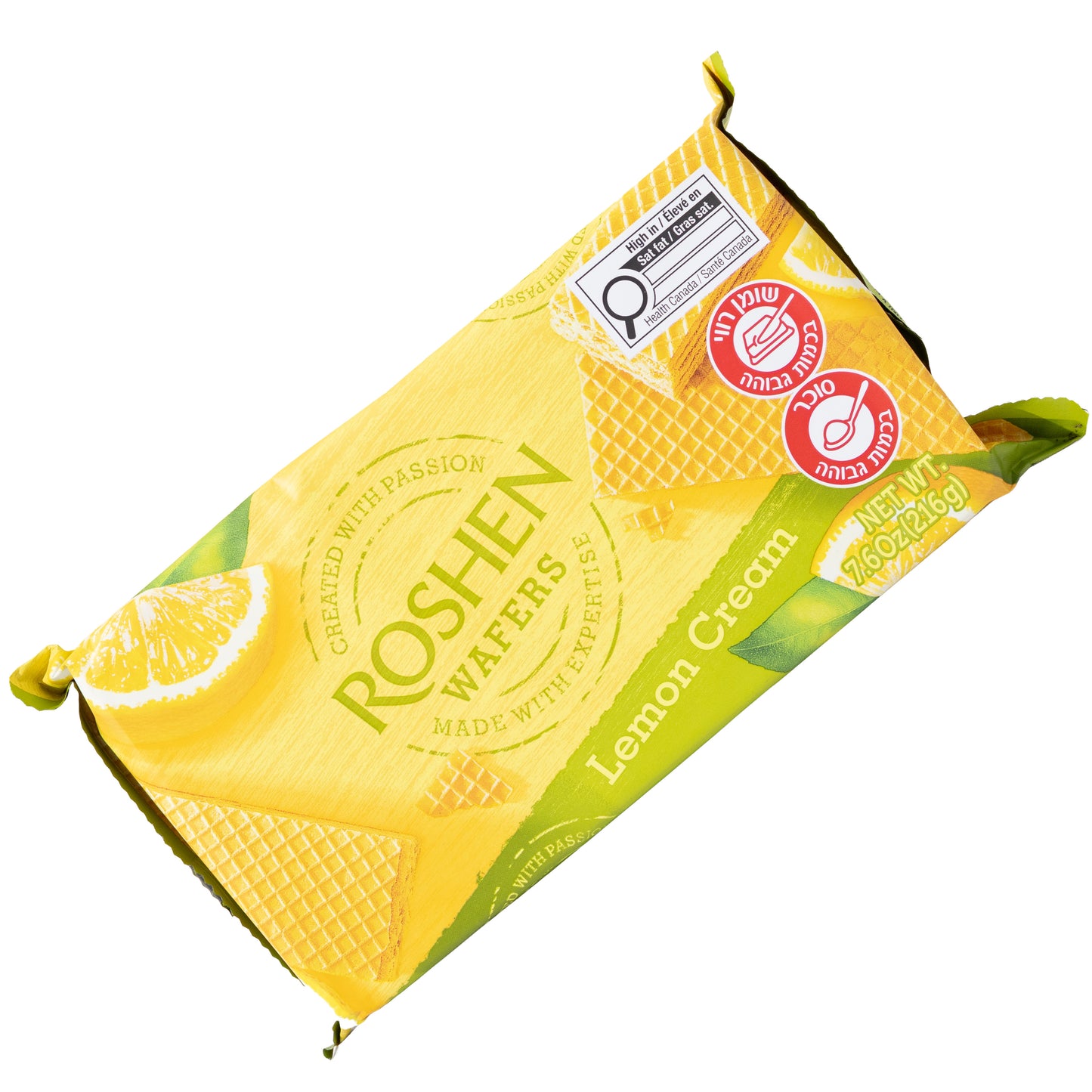 Roshen Wafers Lemon Cream, 7.6oz
