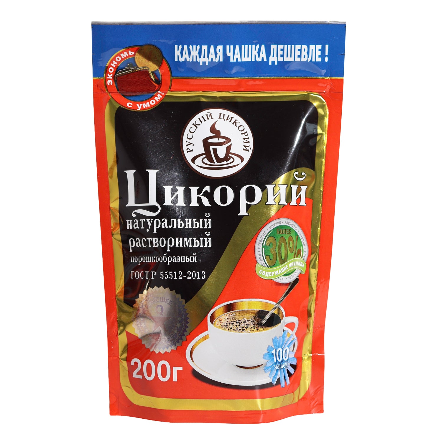 Russkiy Tsikoriy Natural Instant Chicory Powder, 3.53oz
