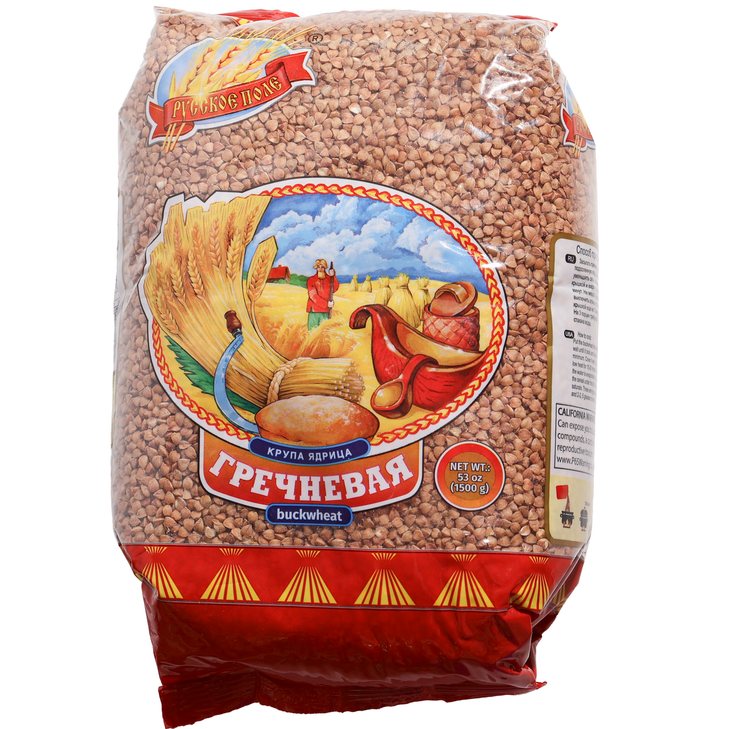 Russkoe Pole Buckwheat Groats, 52.91oz