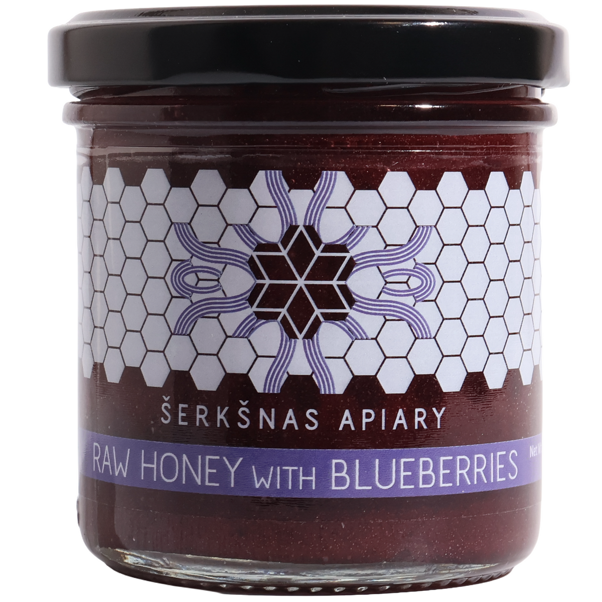 Šerkšnas Apiary Raw Honey with Blueberries, 7.05oz