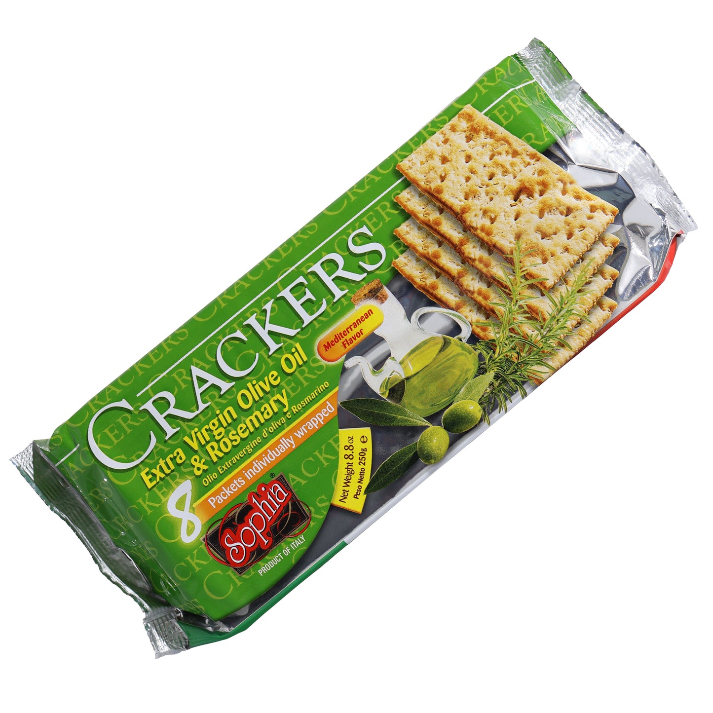 Sophia Extra Virgin Olive Oil & Rosemary Crackers, 8.8oz