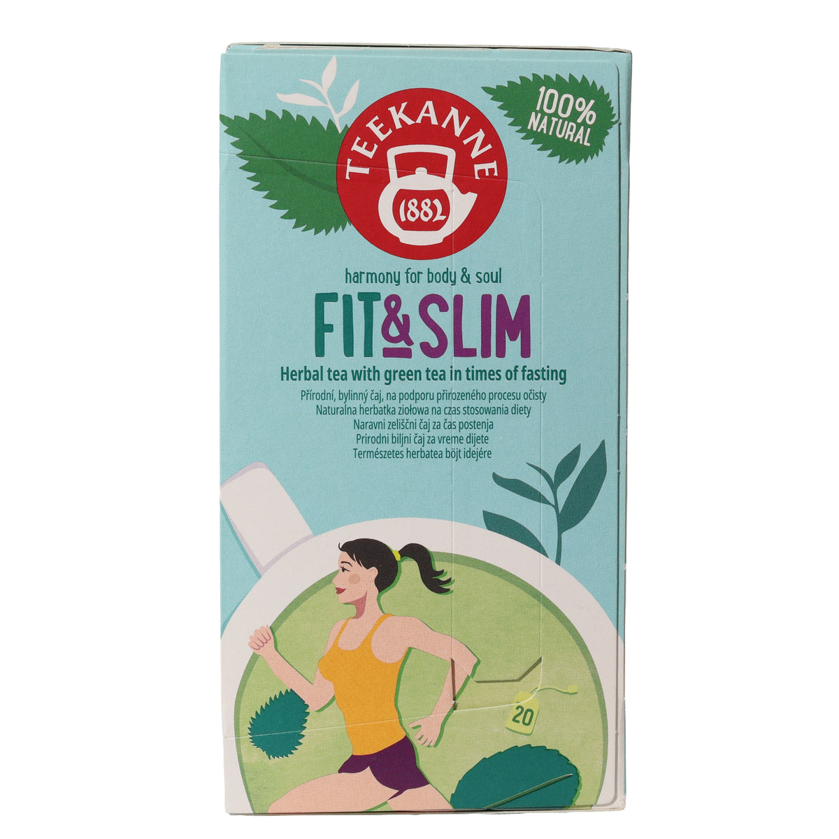 Teekanne Fit & Slim Herbal Tea with Green Tea, 1.13 oz