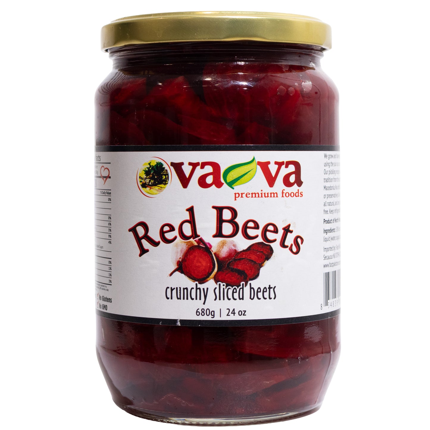 Va-Va Red Beets Crunchy Sliced Beets, 24oz