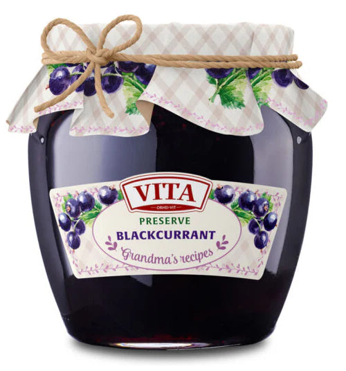 Vita Preserve Black Currant Jam, 670g