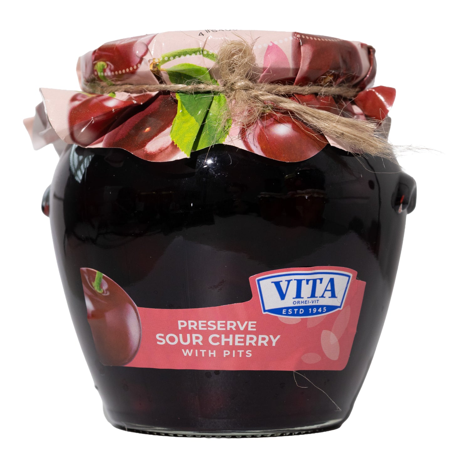 Vita Sour Cherry Preserve with Pits, 24oz