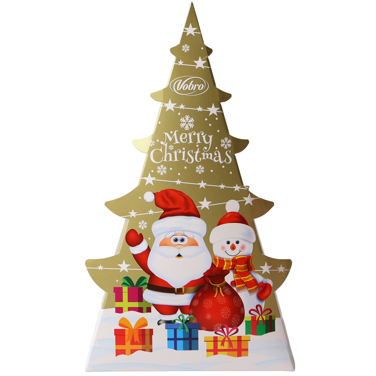 Vobro Christmas Tree White Chocolate Caramel Pralines, 5.54oz