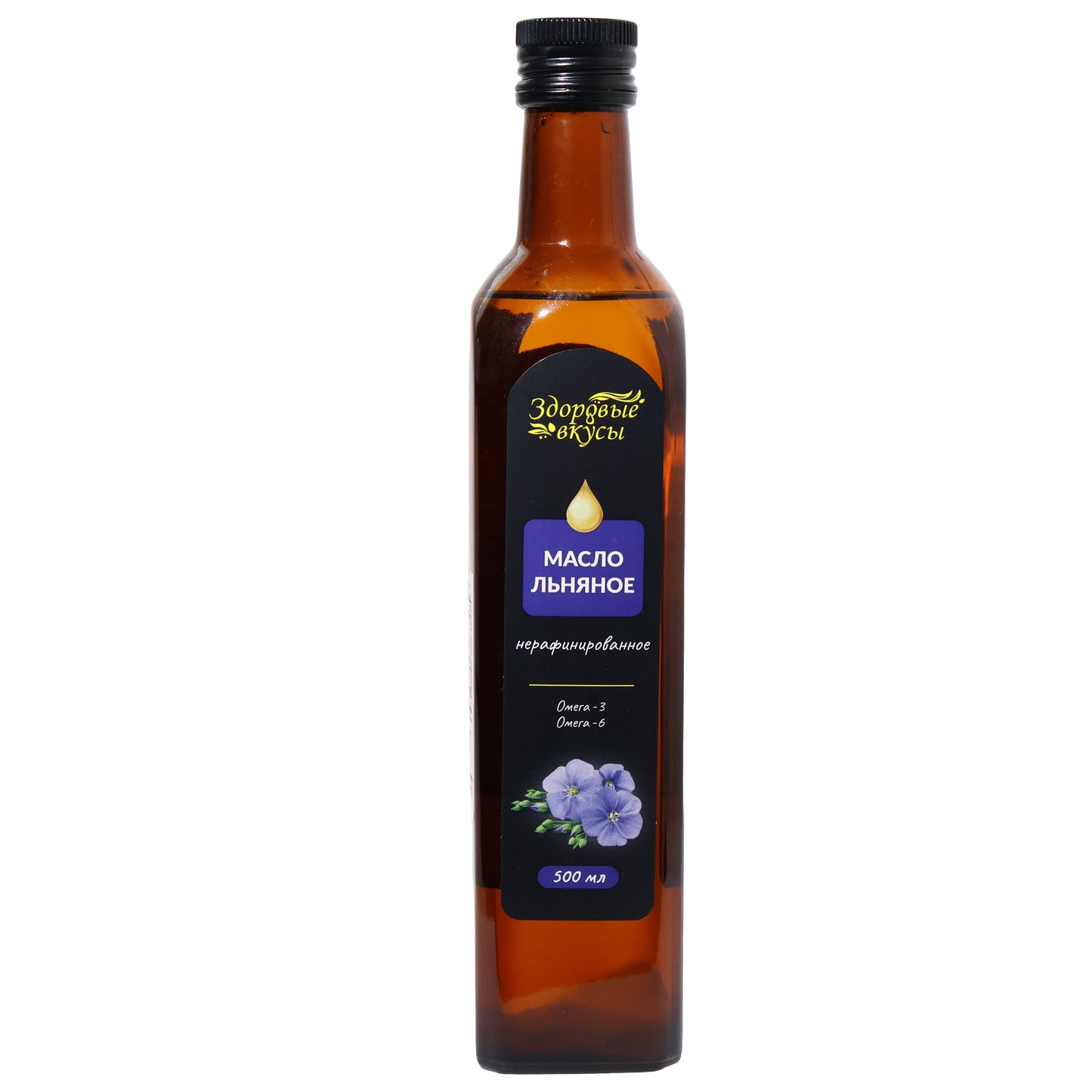 Zdorovye Vkusy Unrefined Flaxseed (Linseed) Oil, 16.9 fl oz
