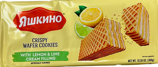 Crispy Wafer Cookies w/ Lemon & Lime Filling, 300g