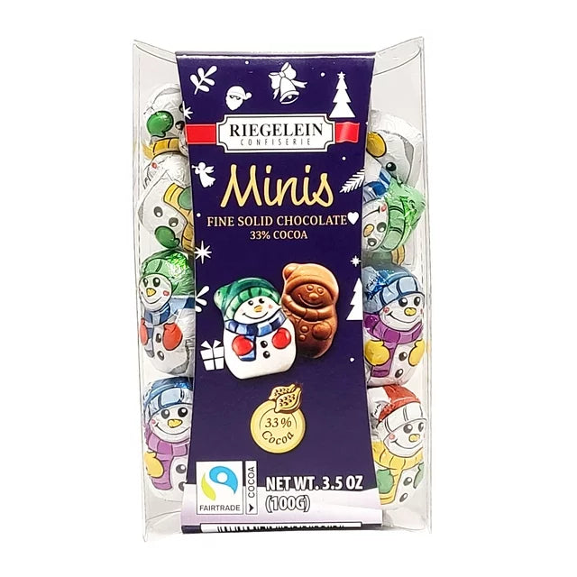 pack of Mini Chocolate Snowmans, 100g