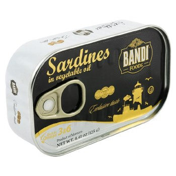 Bandi Sardines in Vegetable Oil, 125g