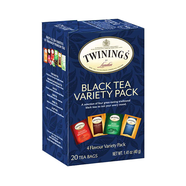 pack of Twinings Black Tea Variety Pack, 20TB