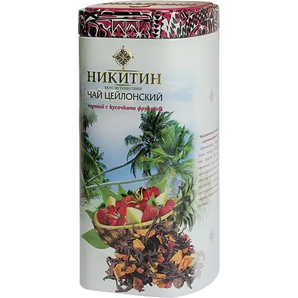 box of Nikitin Ceylon Tea w/ Fruits Loose, 100g