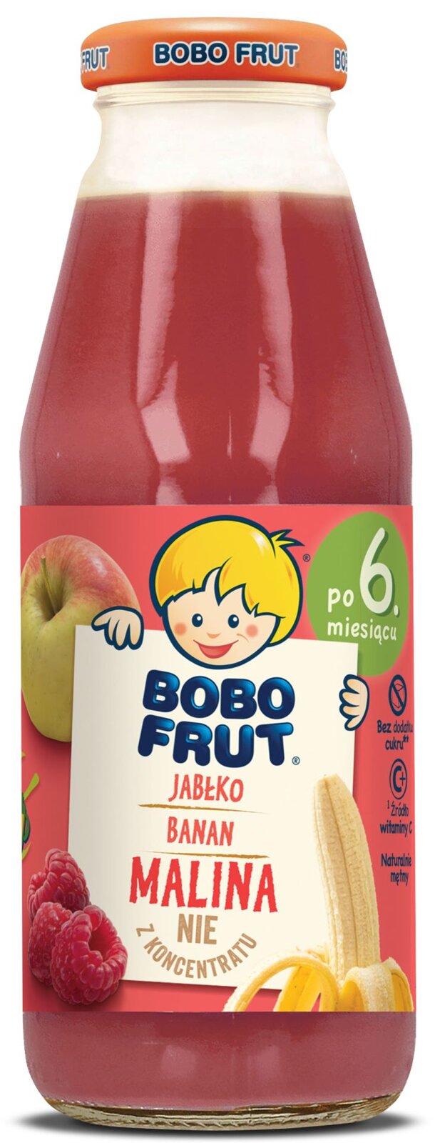 BoboFrut Apple Banana Raspberry Juice, 300ml