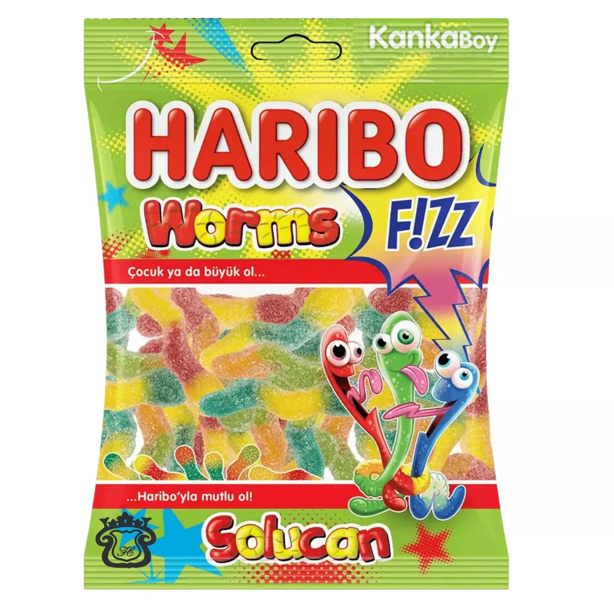 Haribo Worms Fizz, 70g