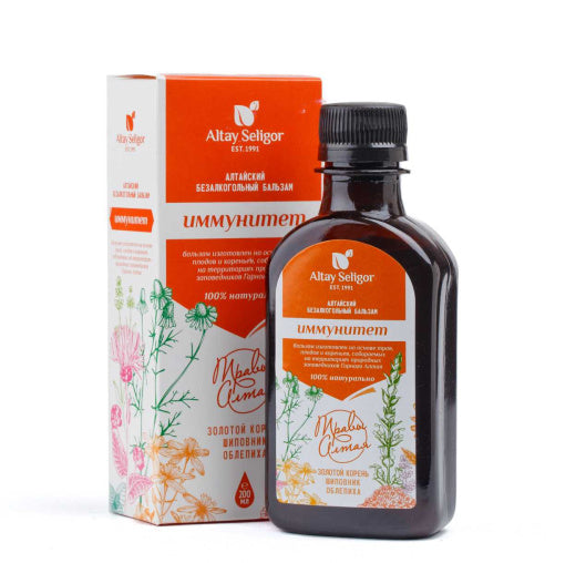 bottle of Altai Non-Alcoholic Balm Immunity, 200ml