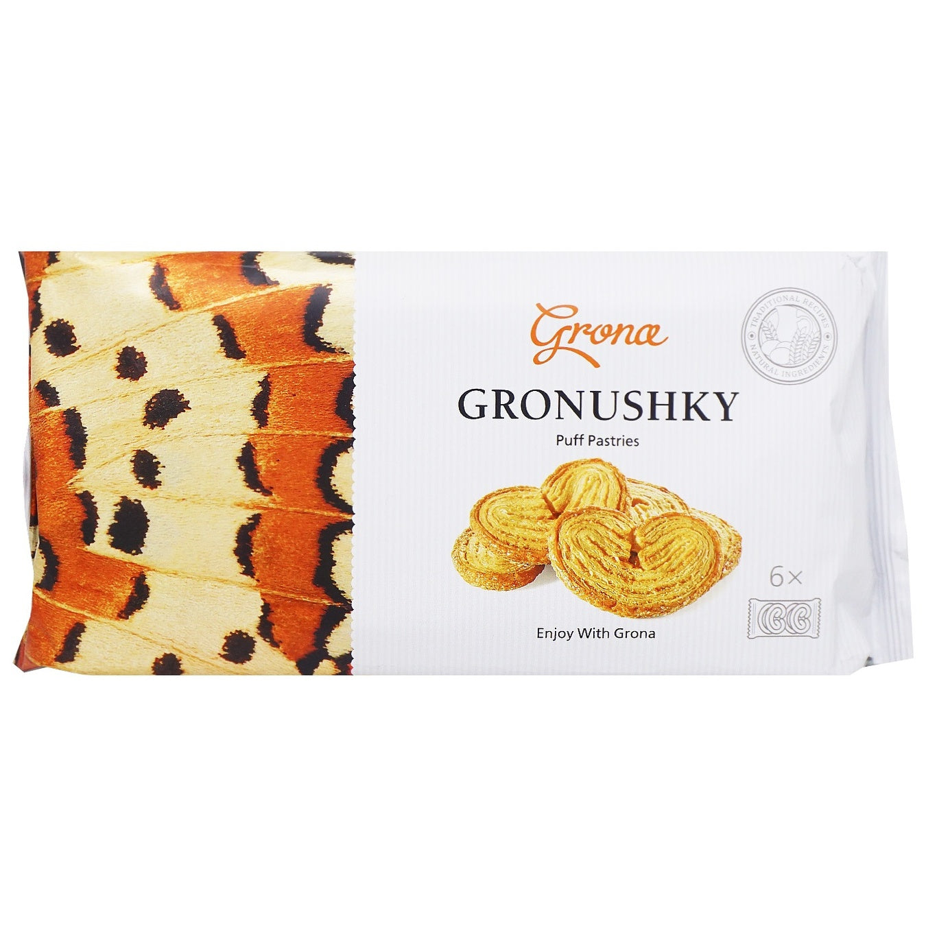 Grona "Gronushki" Puff Cookies, 6 Packs