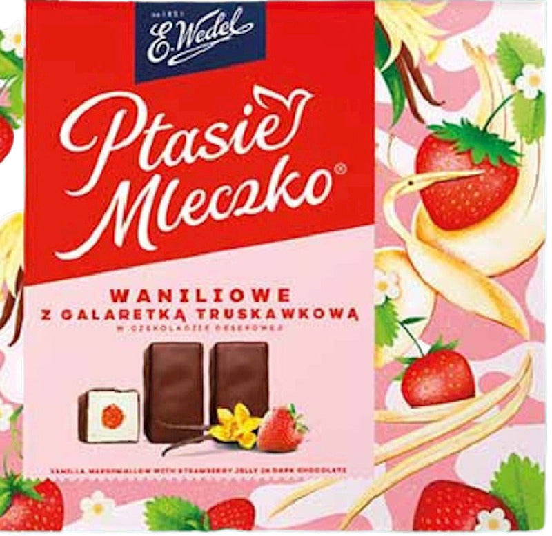 Vanilla Marshmallow w/ Strawberry Jelly in Dark Chocolate, 340g