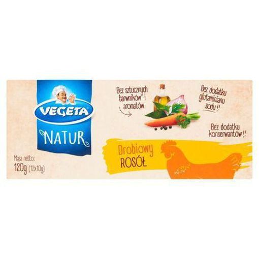 Vegeta Natur Bouillon Cubes w/ Natural Chicken Flavor, 120g pack
