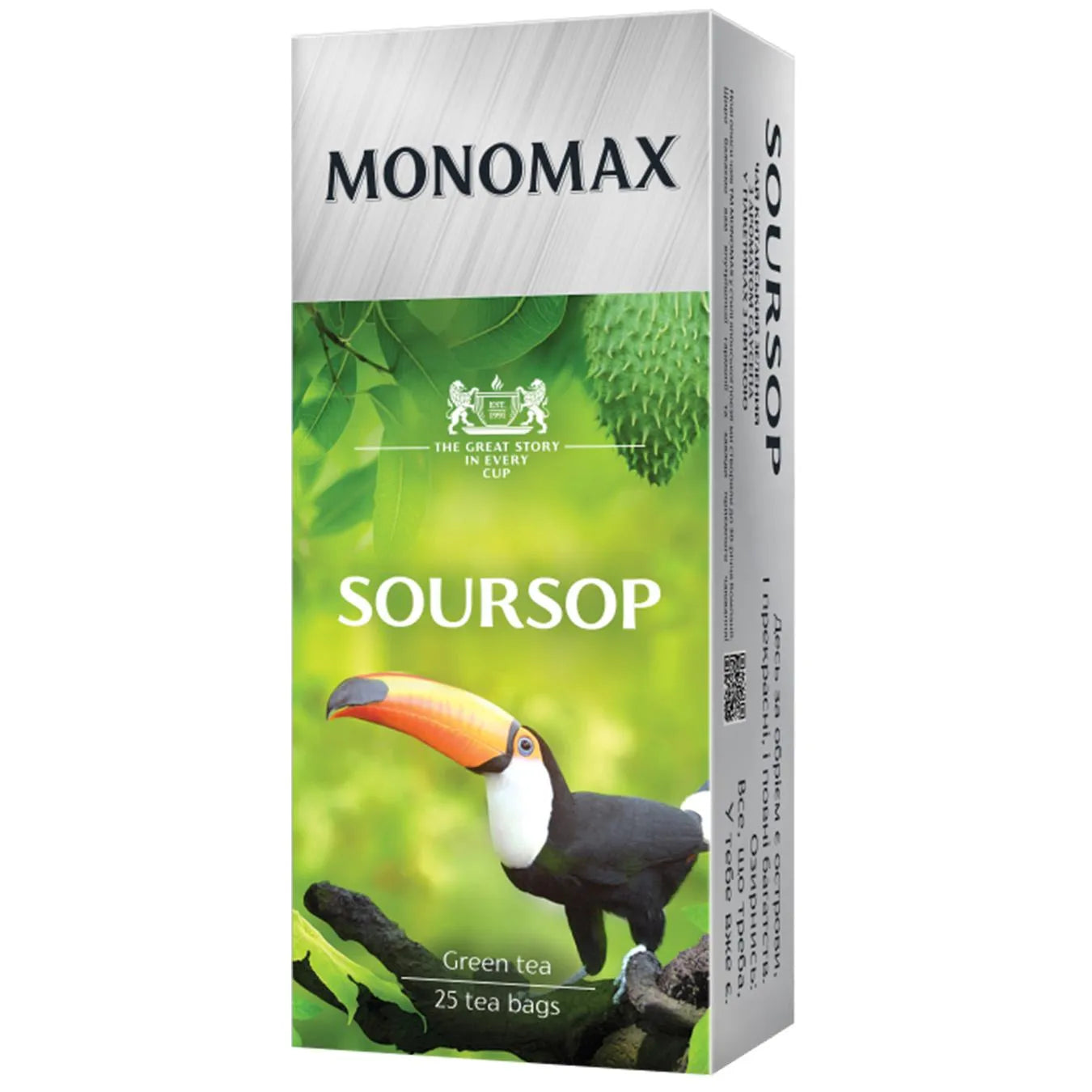 pack of Monomax Soursop Green Tea, 25TB
