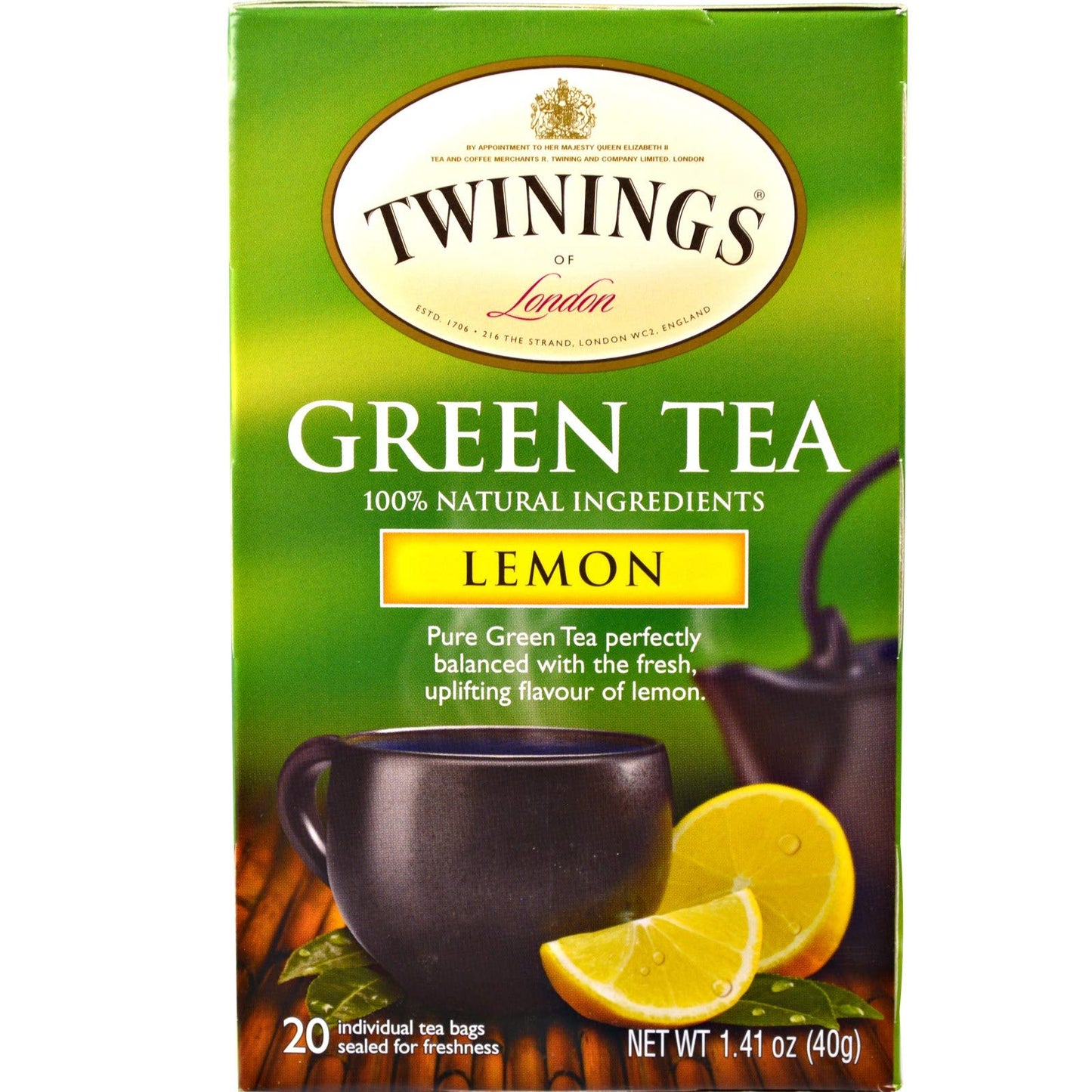 box of Twinings Lemon Green Tea, 20TB