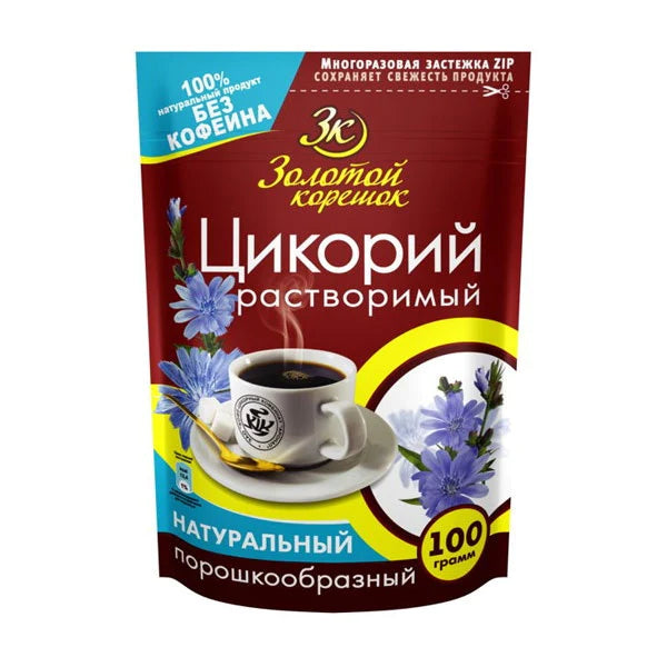 pack of Zolotoy Koreshok Instant Chicory, 100g