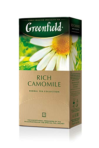 box of Greenfield Rich Camomile Herbal Tea, 25TB