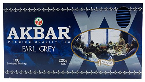 pack of Akbar Pure Ceylon Earl Grey Tea, 100TB