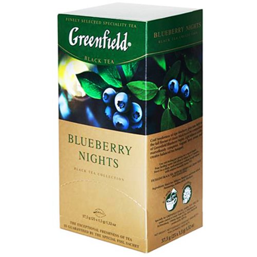 pack of Greenfield Blueberry Nights Black Tea, 25TB