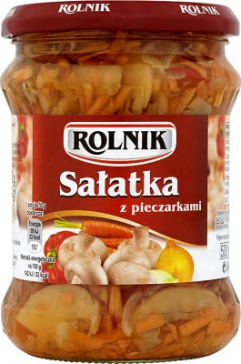 jar of Rolnik Mushroom Salad, 450g