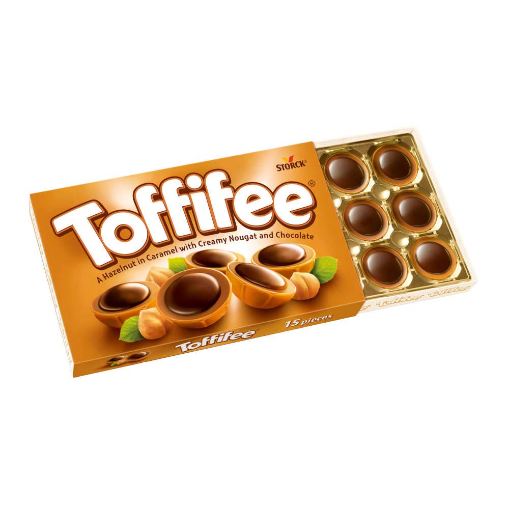 pack of Storck Toffifee Hazelnut in Caramel, Nut Cream and Chocolate, 125g