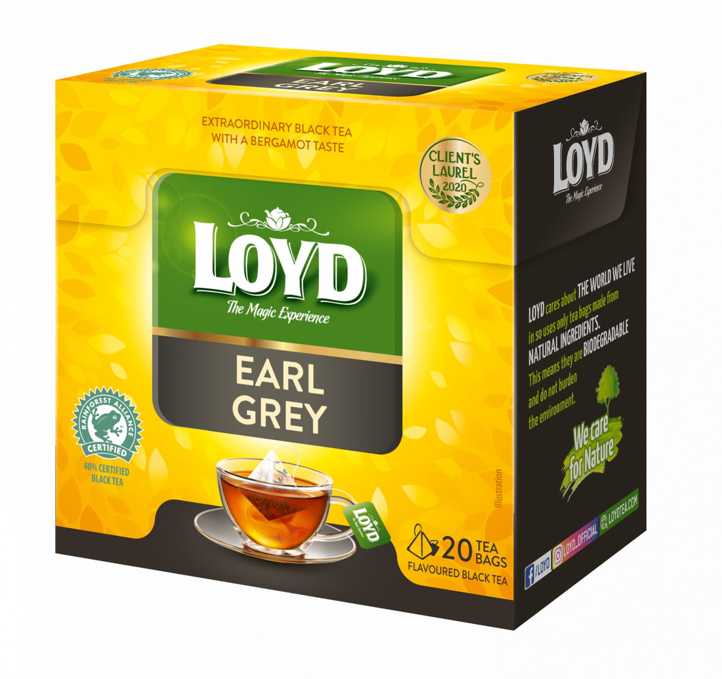 box of Loyd Earl Grey Black Tea, 20TB