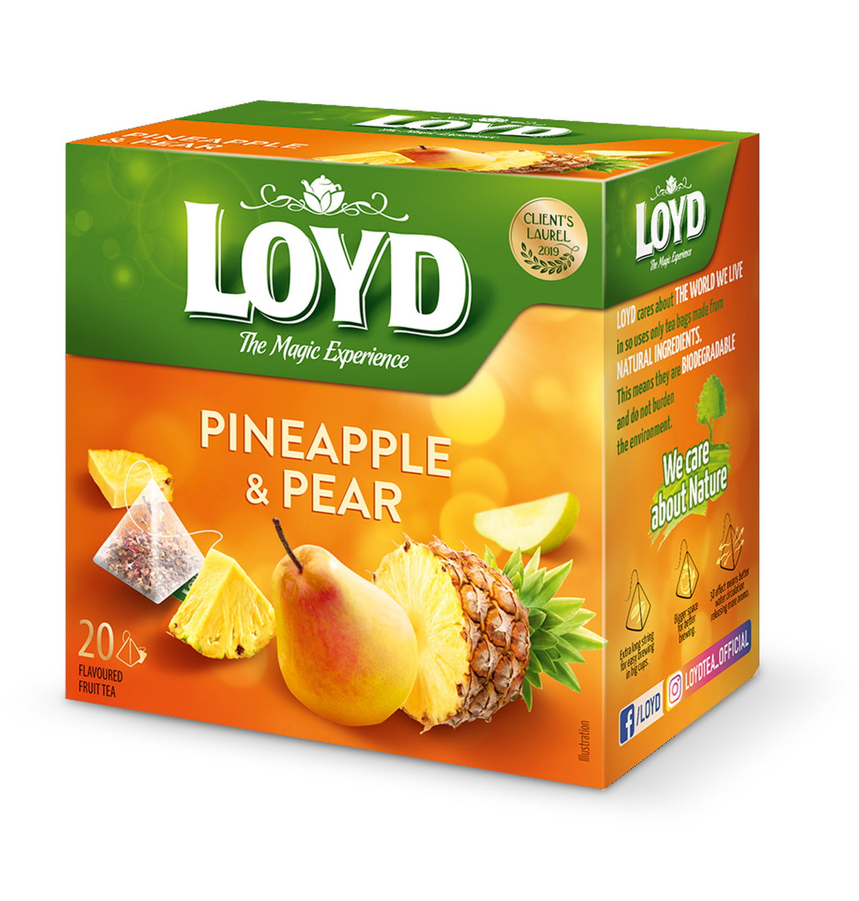 pack of Loyd Pineapple & Pear Fruit Tea, 20TB