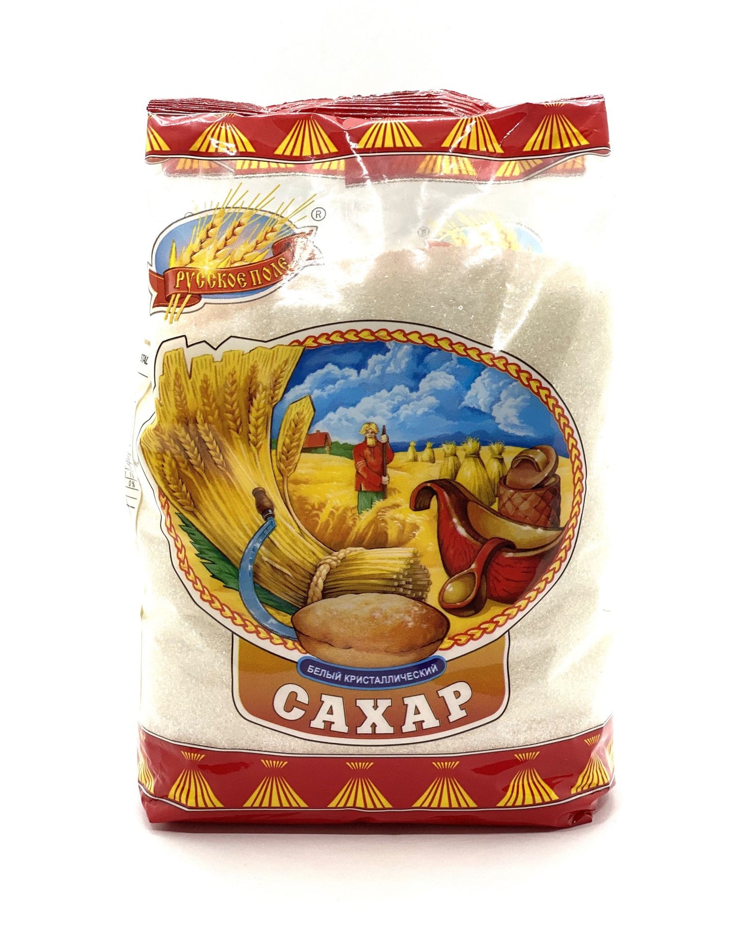 pack of Russkoye Pole White Crystalline Sugar, 900g